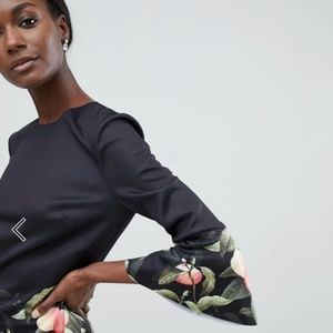 Ted Baker Viccie Sleeve Top in Peach Blossom